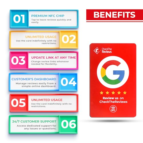 Tarjeta digital NFC compatible con Google y TripAdvisor para reseñas 6