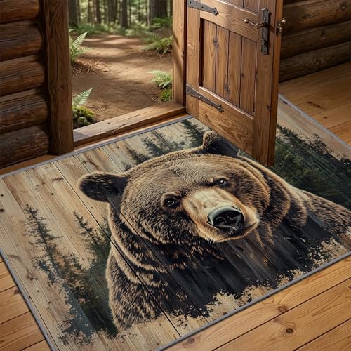 Tapete decorativo Wildlife 3x4 patas oso miniatura 6