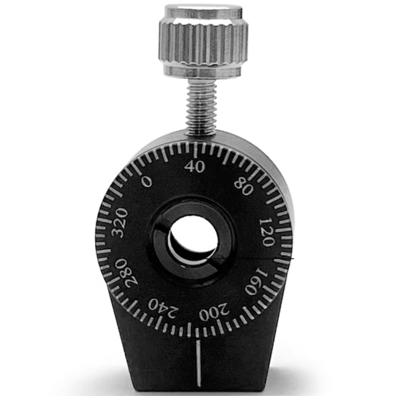 1Pc Embedded Rotating Mount, Polarizer Optical Element Frame, Wave Plate Lens Holder with Scale Manual Rotation (ZZX-M5)