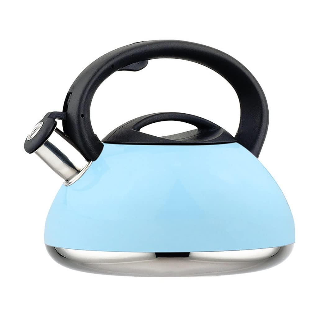 GTHTUHFD Three Quarts Stainless Steel Whistling Tea Kettle Large Capacity Hot Water Boils Quickly For Stove Top Tea Pot, Stove Teapot Stovetop,Stainless Steel