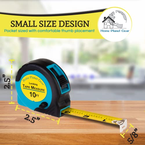 Where's My Tape Measure? 10Ft Measuring Tape Retractable - Tape Measure With Fractions Marked - Measurement Tape 3 Pack Of Small Measure Tapes – Locking, Retractable, Easy To Read And Easy To Find! #TOP5