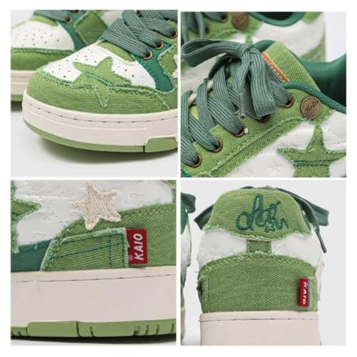 Retro Star Platform Shoes Vintage Chunky Sneakers for Women Men Trendy Casual Aesthetic Y2k Skate Shoes4