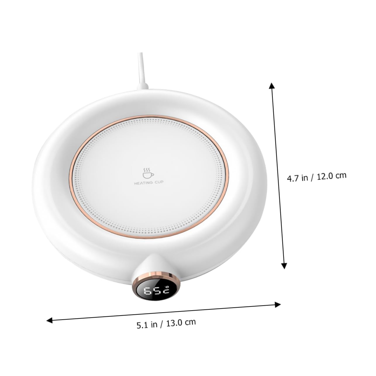 ABOOFAN 1Pc USB Coffee Mug Warmer Coaster Cup Heating Pad Temperature Settings for Coffee Tea Milk Soup Auto Shut Off Compact Portable Design