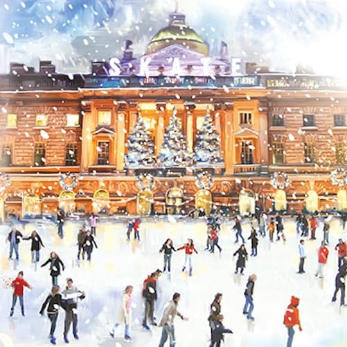 Ling Design Vintage Traditional Art Pack of 6 Christmas Cards, Premium Board