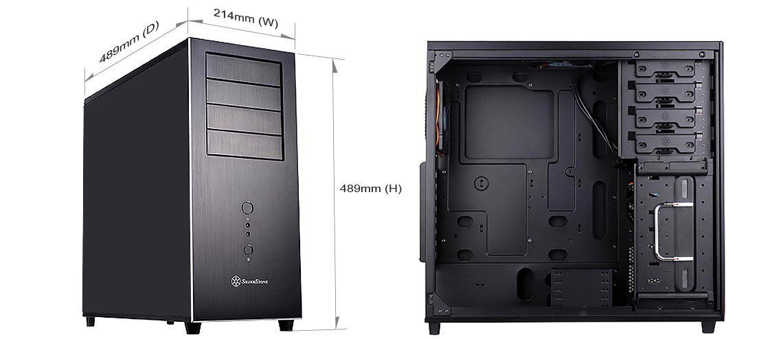Amazon | SilverStone Temjinシリーズ Micro-ATX PCケース SST-TJ04B-E