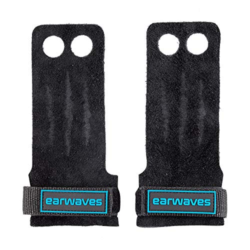 Earwaves ® Raptor Grips 2 & 3 Trous - Maniques en Cuir Souple pour Homme et Femme. Gants Hand Grips pour la Gymnastique, Pull-ups, Muscles ups, la Barre, Les Anneaux Cover