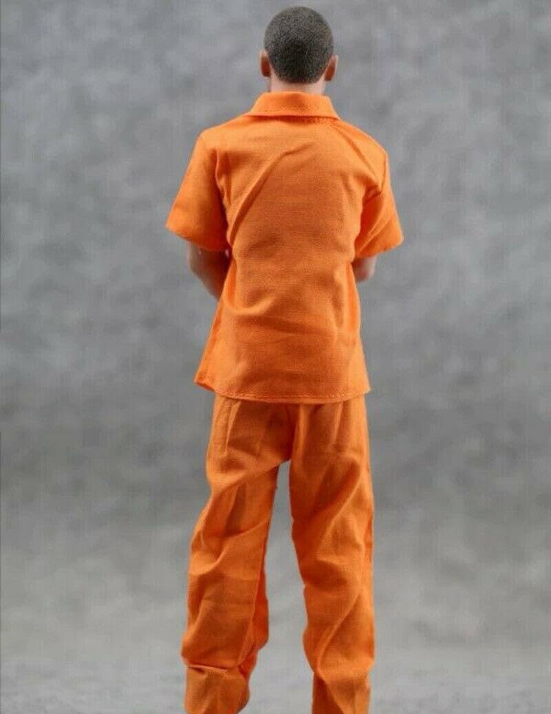 Amazon.co.jp: ximitoy 1/6スケール 男性兵士服 オレンジ 刑務所制服