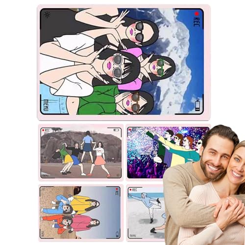 Poses Divertidas para fotografiar - Guía de Poses para fotografías de Retratos | Divertido Accesorio fotográfico para Tomas de Varias Personas, Tarjetas Creativas de Pose grupal para, Bodas, c