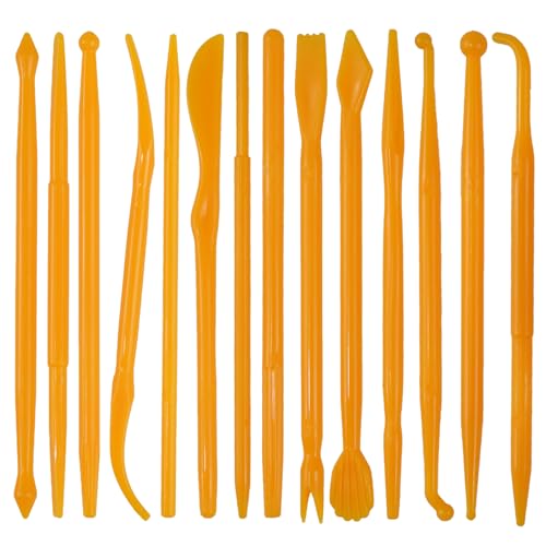 14-Piece Polymer Clay Tools, Clay Sculpting Tools Kit Modeling Clay Tools for Carving, Styling, Embossing, Suitable Beginner