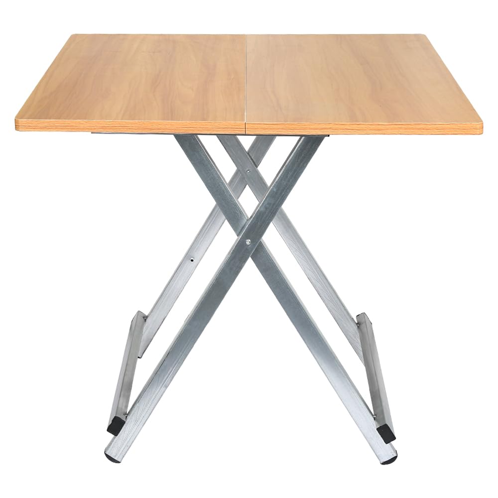 OHMG Gartentisch, klappbar, quadratisch, Perla, hoher Tisch, zusammenklappbar, Cocktail/Bistro/Stehtisch/Bar, klappbarer Tisch, Terrassenmöbel für den Garten, Außenbereich (60 x 60 x 52 cm - 1P)
