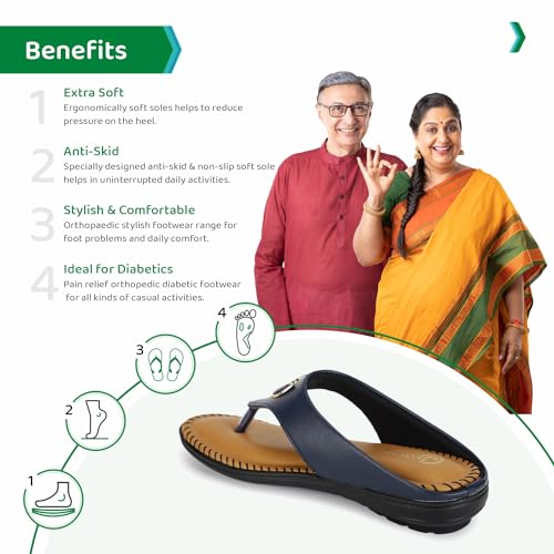 Image of ORTHO JOY Fancy doctor Slipper for women | Fancy Comfortable & Stylish Ortho Slipper for women