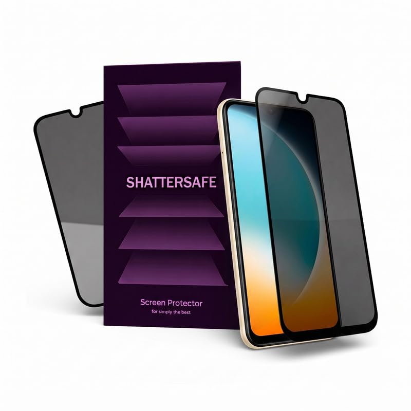 Image of Anti-Spy Privacy Tempered Glass Compatible For Poco C81 [Pack of 2]. Anti-Scratch, Edge-to-Edge Protection With Easy Installation Kit.