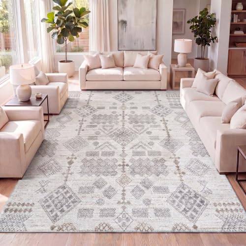 Tapete JONATHAN Y Bhalil Berber Beige/Gris 8x10 miniatura 1