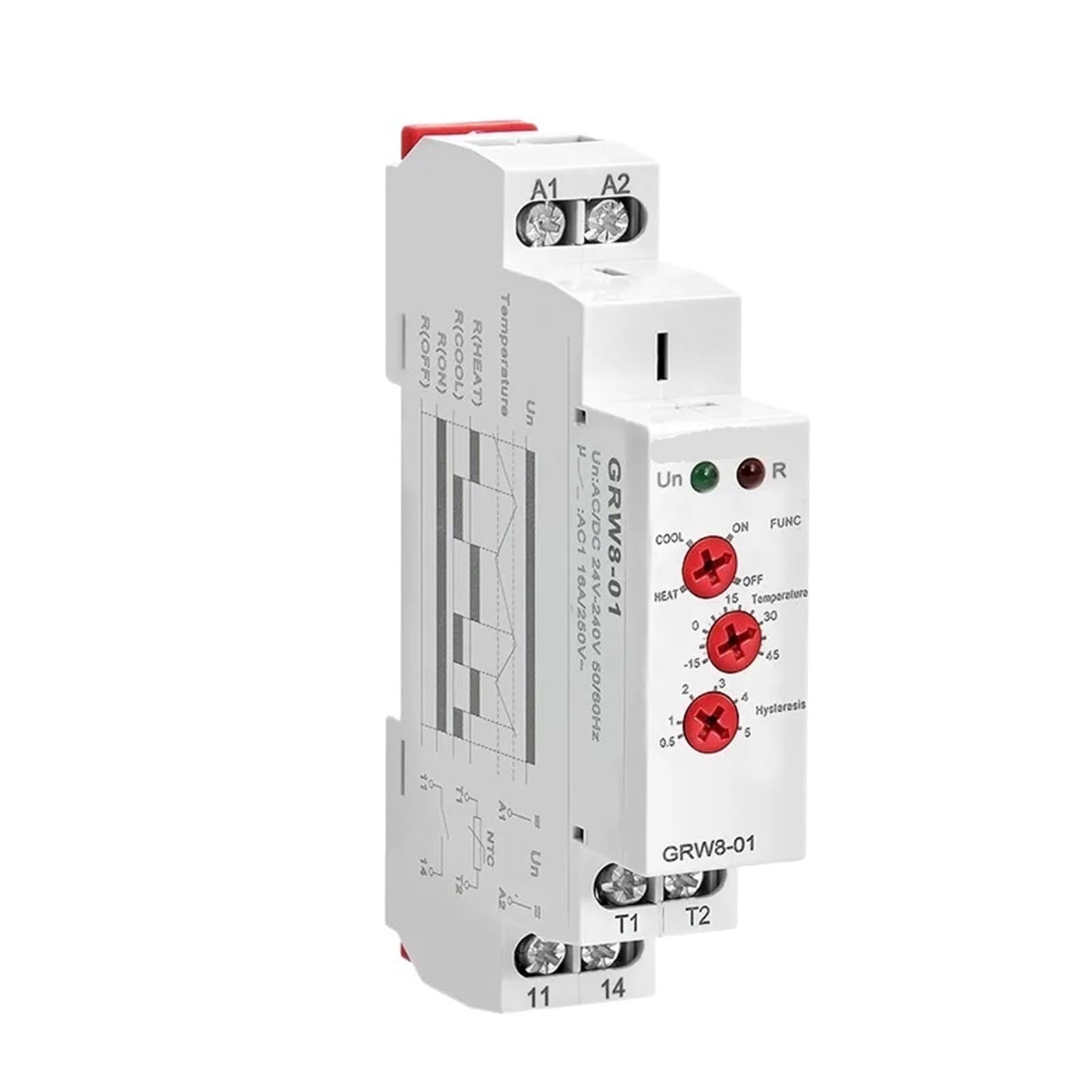 OSHZIKJII Relay 16A AC/DC24-240V(GRW8-01-3m Sensor)