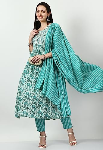 Image of AnjuShree Choice Women nayra Kurti Set with Dupatta for Women