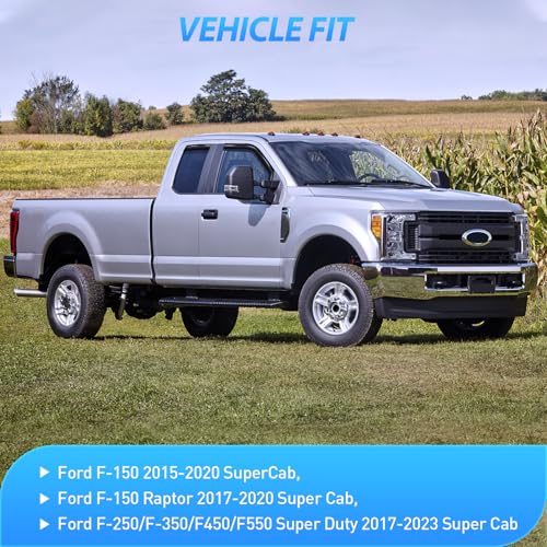 Image of Nilight in Channel Rain Guards for Ford F150 Raptor 2015-2020 Super Cab