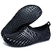 JOINFREE Women's Sports Water Shoes Flexible Breathable Quick Dry Beach Barefoot Black Zip 5.5-6.5 Women