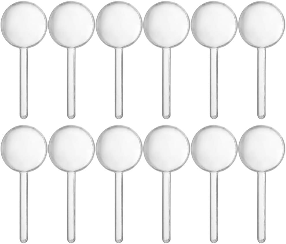 Amosfun Clear Plastic Lollipop Candy Packaging Box with Lid 6X6X6 Inches Transparent Diy Candy Case for Party Decor Handmade Sweets Storage