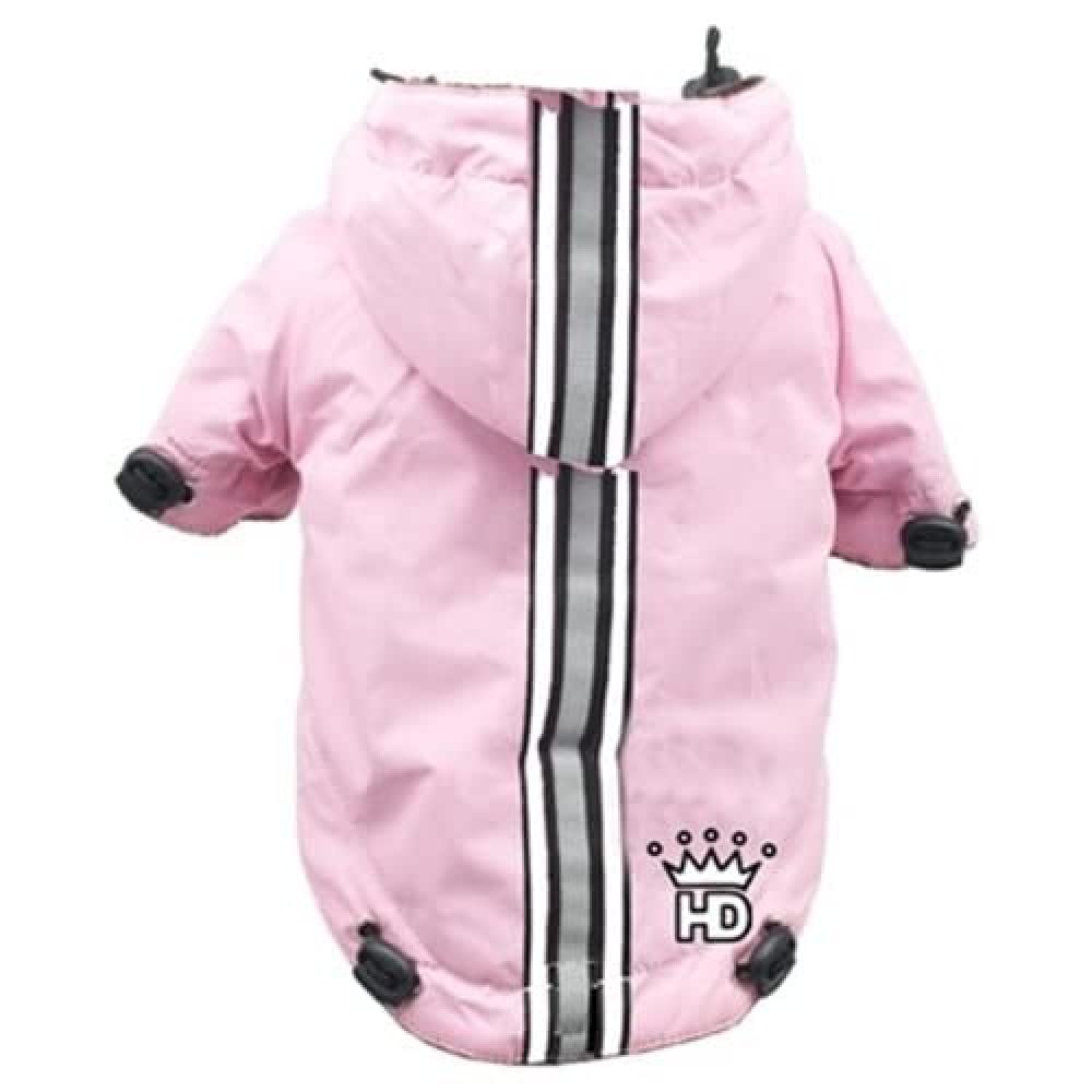 Hip Doggie HD 5PRPK XL Puppagonia Rain Parka - Dog Raincoat - XL, Pink