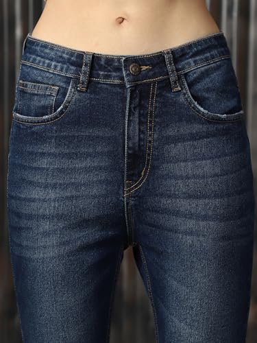 Image of High Star Women Washed Skinny fit Highrise Stretchable Jeans