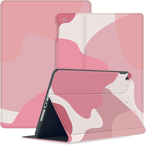 SoFunMoky Funda para iPad de 987 generación de 102 pulgadas 2021 2020 2019 cubierta de ángulo libre con soporte ajustable bonito arte pintado