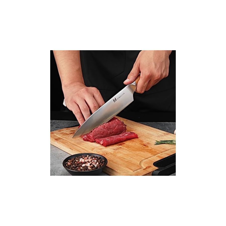 Professional-Kitchen-Knives-Germen-High-Carbon-Stainless-Steel-Chef-Knife-Set-4PCS-Ultra-Sharp-Japanese-Knife-Ergonomic-Olive-Wood-Handle-Elegant-Gift-Box-for-Home-or-Restaurant Howashin Professional Kitchen Knives Germen High Carbon Stainless Steel Chef Knife Set, 4PCS Ultra Sharp Japanese Knife, Ergonomic Olive Wood Handle Elegant Gift Box for Home or Restaurant
