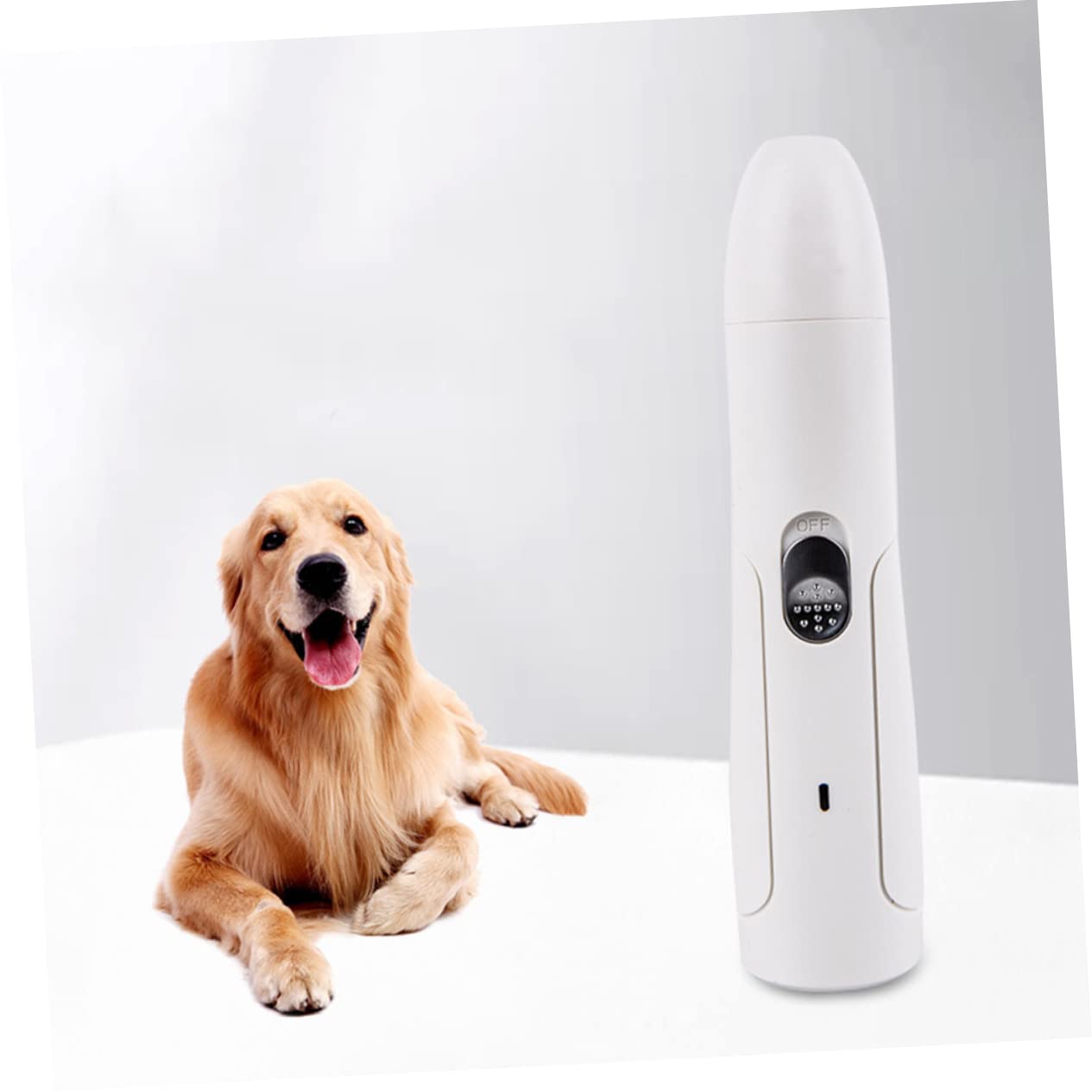 DOITOOL Tagliaunghie Elettrico per Gatti, Levigatura Automatica delle Zampe, Facile da Usare, ABS, la Cura delle Unghie in Casa