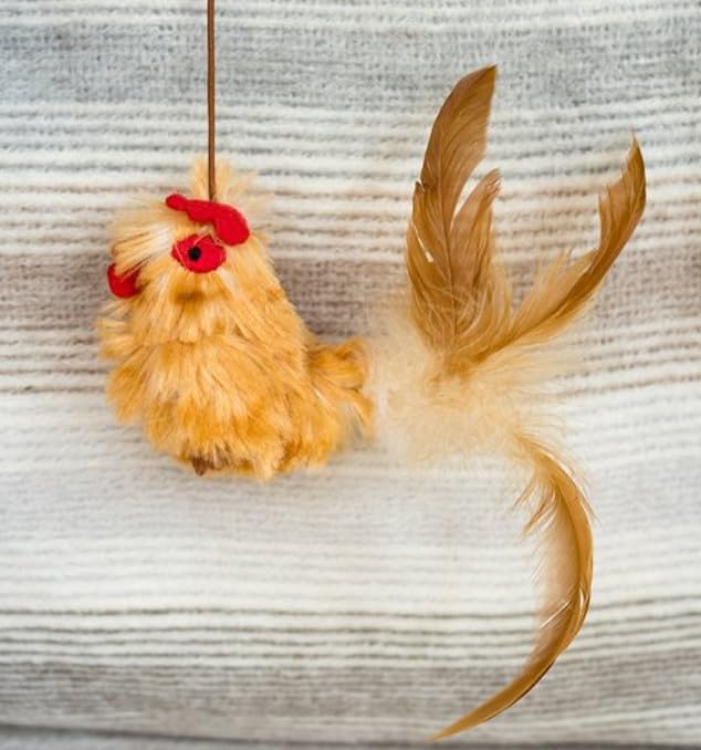 Zoon Nip-it Catnip Teaser Hen Cat Toy