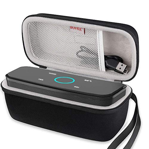 BOVKE Case for Doss SoundBox Touch Wireless Bluetooth V4.0 Portable Speaker Protective Hard EVA Travel Shockproof Carrying Case Cover Storage Pouch Bag, Black