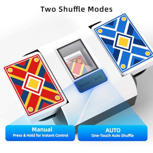 Image of Automatic Card Shuffler for 1-2 Deck with Dual Modes