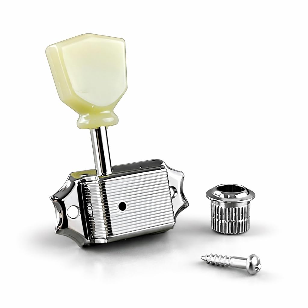 Amazon.com: Gotoh Locking Tuners Nickel (3 per side) : Musical