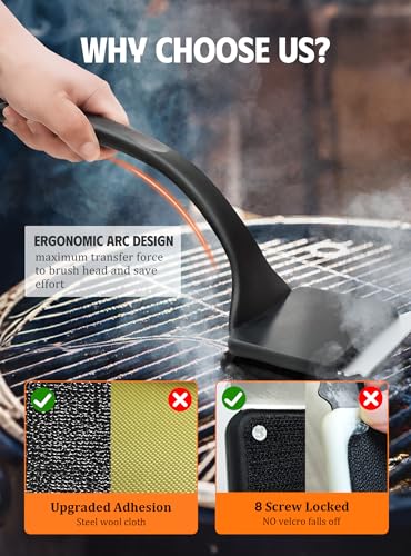 MEKER Grill Brush Bristle Free