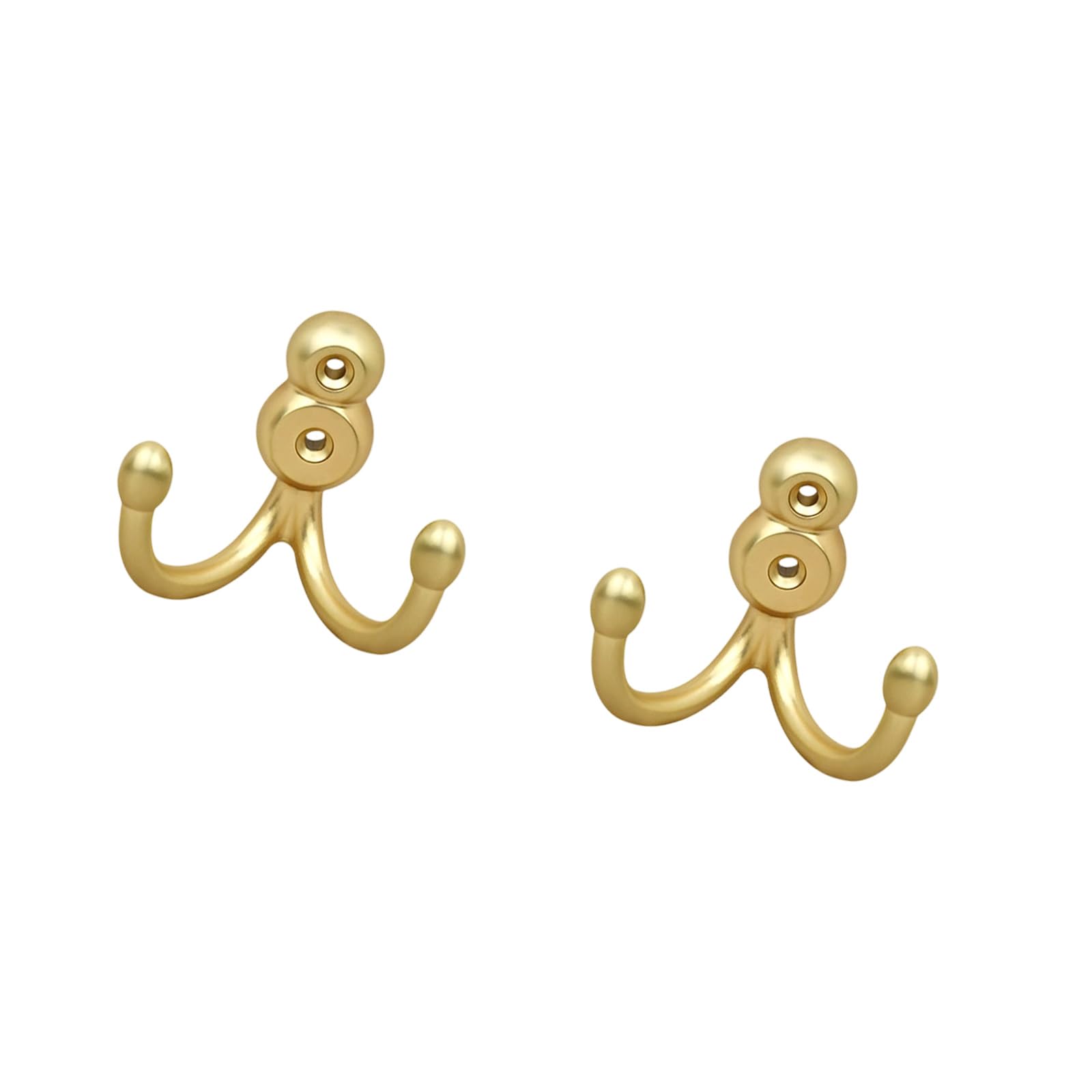 Tsophreniq Of 2 Strong Metal Hooks for Hanging Clothes Bags Hanger for Entryway Organization Practical Home Decoration Cabinet Hooks