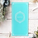 【ココサブ】席次表 手作りキット リュミエール 10枚 セット (アクアグリーン, A4)