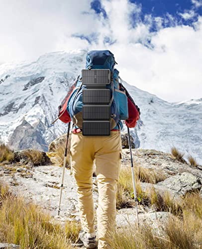 QiSa-Solar-Charger-38800mAh-Solar-Power-Bank-with-Dual-5V31A-Outputs-10W-Qi-Wireless-Charger-Waterproof-Built-in-Solar-Panel-and-Bright-Flashlights