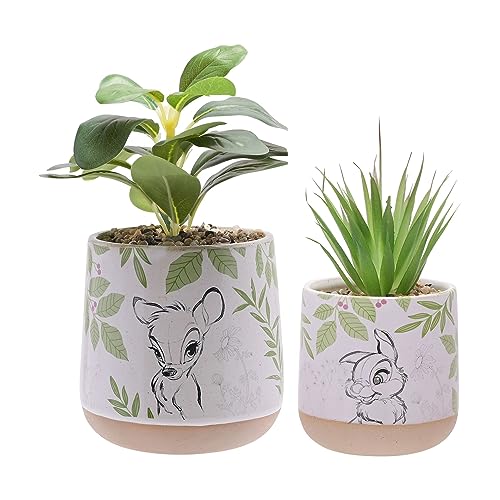 Widdop Disney Forest Friends Set of 2 Bambi Planters - Indoor Usage