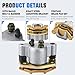 Magorfas Rear Brake Calipers & Pads Fit for Polaris Hawkeye 2x4 2007-2011, Predator 500 2003-2007, Outlaw 450 500 525 2006-2010, Sportsman 300 400 HO 08-10 for 1911539 1911169 1910689 ATV Brakes - 1 P