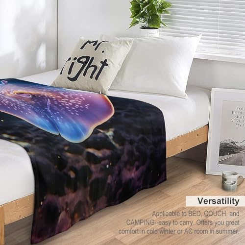 Manta de forro polar estampada de 150x200 cm para cama y sofá 7