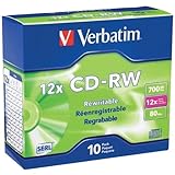 Memorex Blank Cd-Rw 4x Standard 80 Min 700 Mb Shrinkwrapped 10/Pack