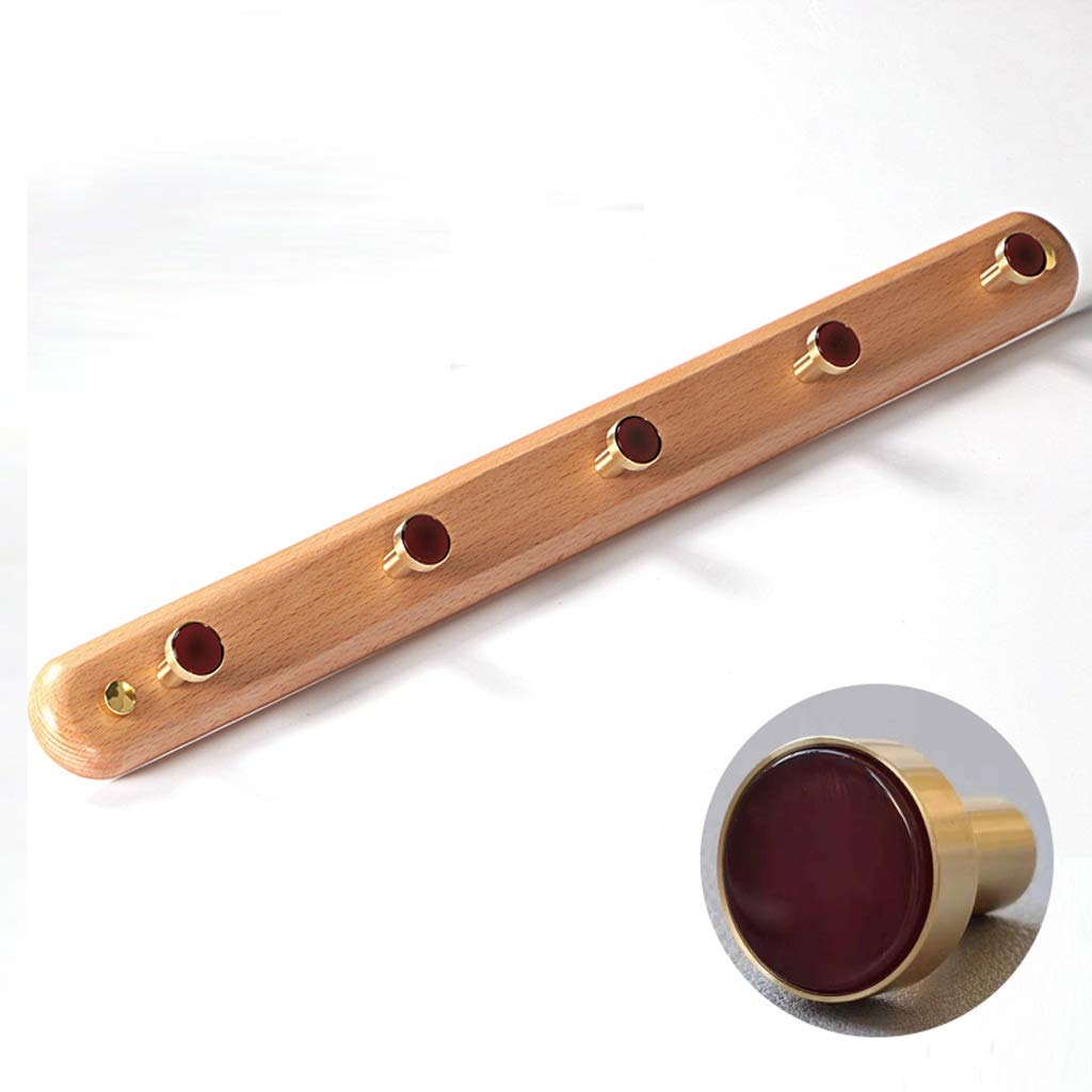 Coat Hooks Wall Mounted European Style Light Luxury Modern Hook Simple Solid WoodRack Coat Hanger Coat Hooks(Color : A-4)