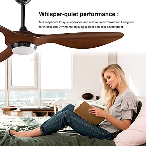 image for reiga 52-in Ceiling Fan with Dimmable LED Light Kit Remote Control Mod