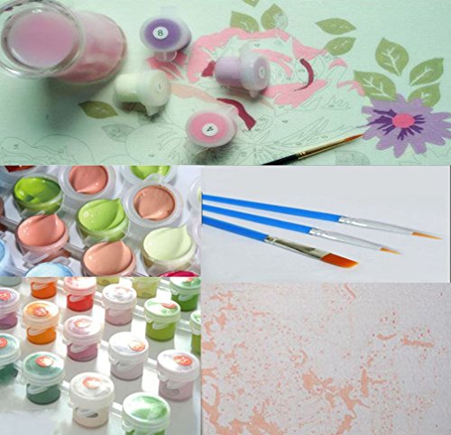 CaptainCrafts Malen nach Zahlen Erwachsene, Malen nach Zahlen Anfänger DIY Ölmalerei Kit 16x20 Zoll Zuhause Wanddekoration (Ohne Rahmen, Schnee wolf) – Bild 6