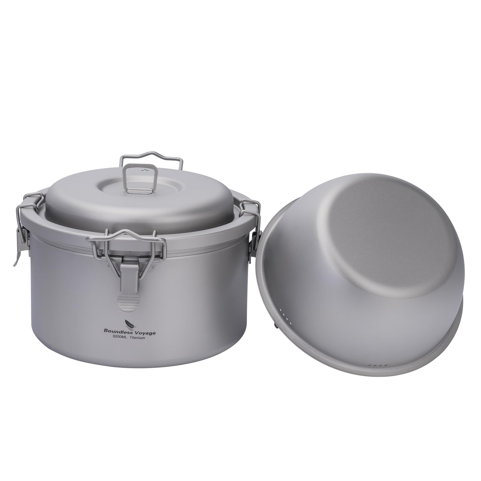Boundless Voyage Camping Titantopf Multifunktionskoch Ultraleichter Reiskocher Rucksackreisen Küchenutensilien für Wandern, Outdoor, Reisen ti2091-C