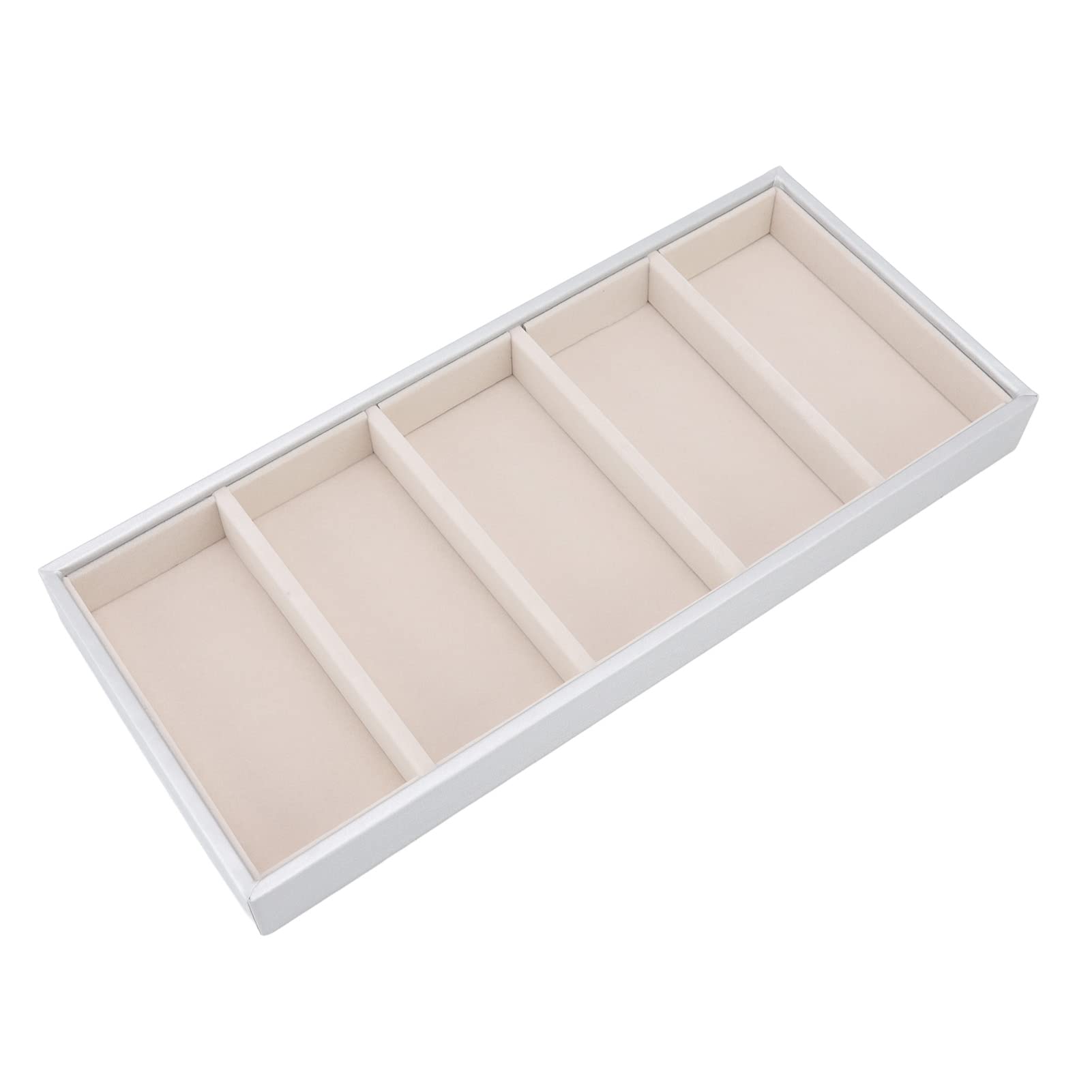 5 Grid Lederen Multi Zonnebril Organizer, Bril Case Box Brillen Lade Display Stand Rack voor Dames Heren(Zilver grijs 5 Grid Lederen Multi Zonnebril Organizer, Bril Case Box Brillen Lade Display Stand Rack voor Dames Heren(Zilver grijs