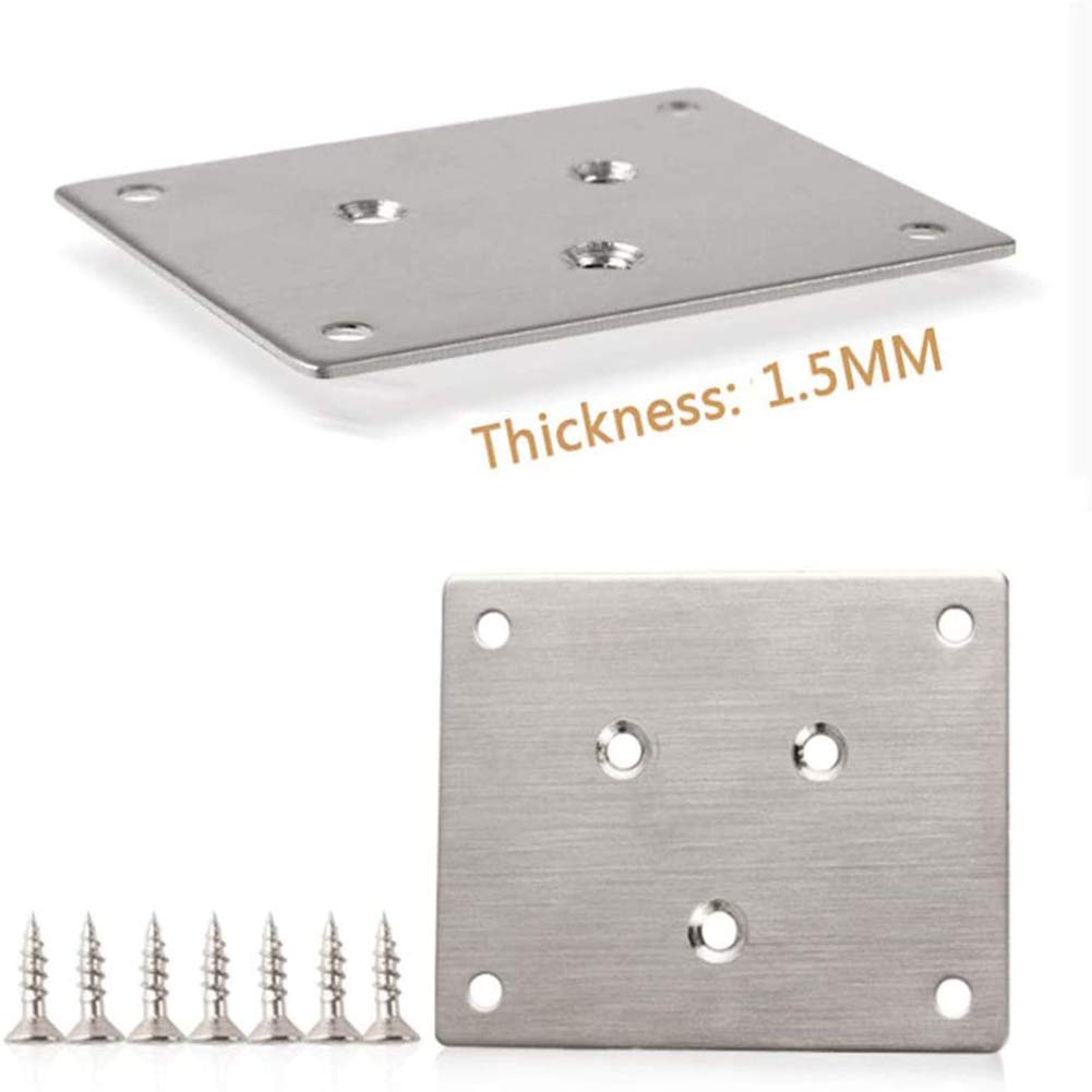 CHEWYNP Patas de Madera para Muebles, Patas de Repuesto para sofá, con Placas de Montaje para Patas y Protectores de Fieltro para sofá, gabinete, sofá, Mesa de Centro, Banco, Silla, Juego
