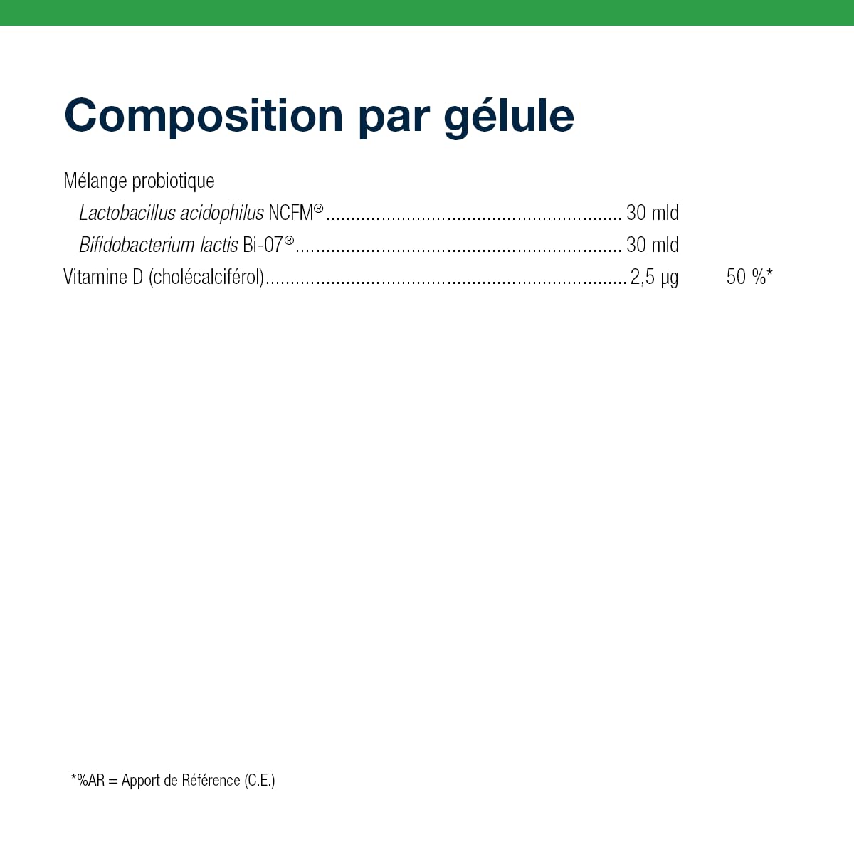 Metagenics UltraFlora Intestin Sensible, Ferments Lactiques, 30 Gélules | 60 milliards de ferments lactiques avec vitamine D. La vitamine D contribue au fonctionnement normal du système immunitaire.