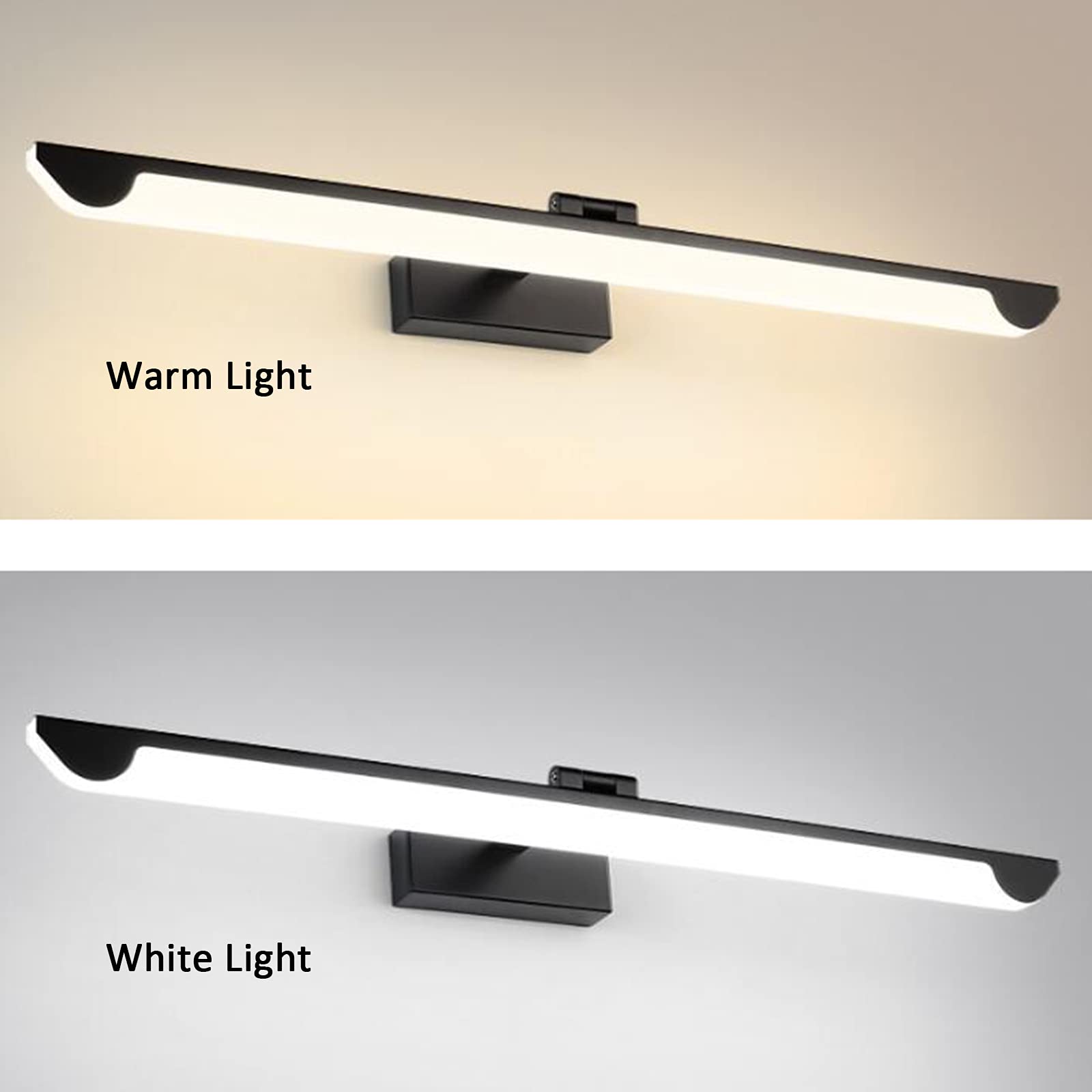 LED Spiegel Beleuchtung Bad Wandleuchten Spiegel Spiegel Frontbeleuchtung Feuchtigkeitsbeständig Badleuchten Edelstahl Basis Badbeleuchtung