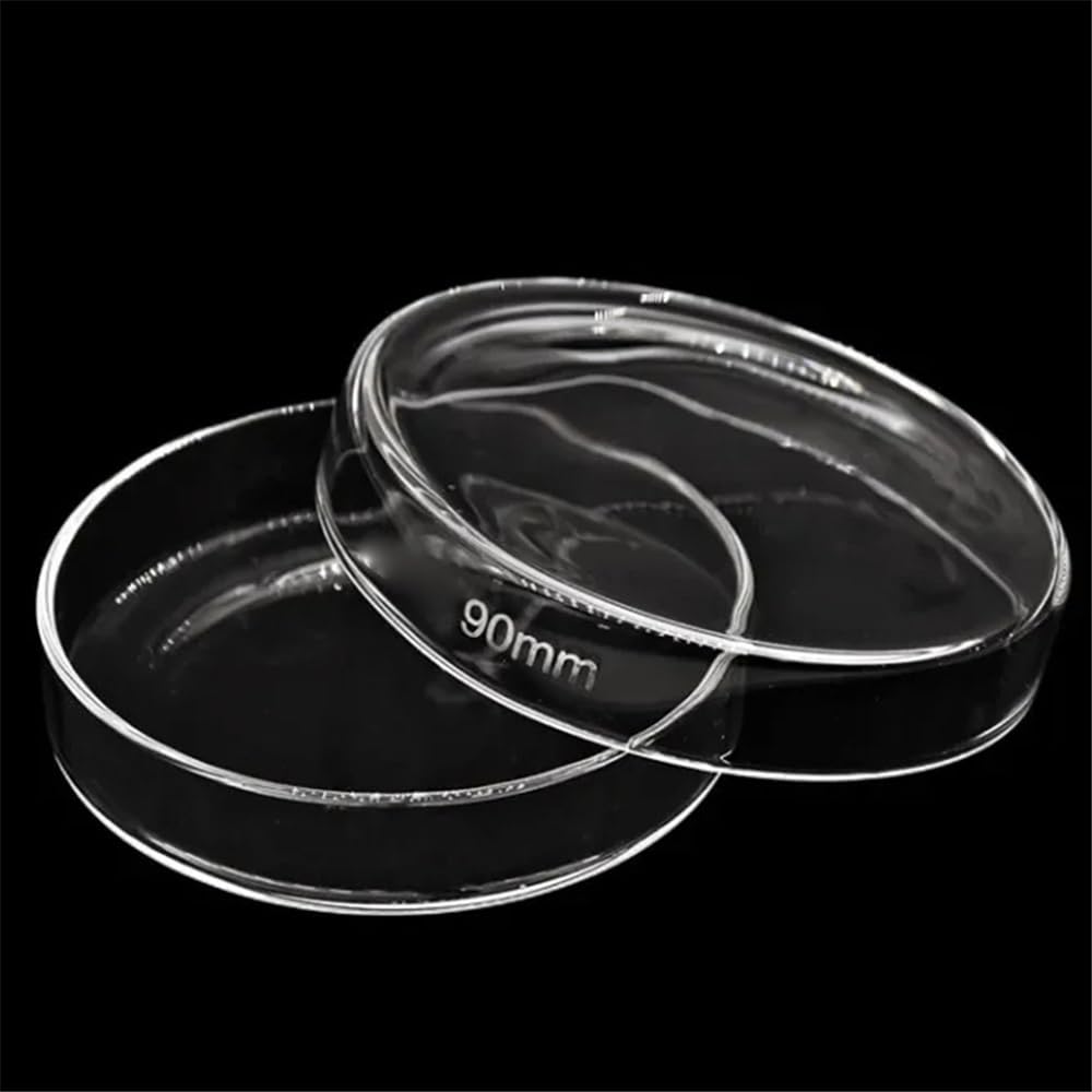 Attrezzature e forniture di laboratorio 10 pezzi di capsula Petri in vetro da 90 mm altezza, coltura in borosilicato trasparente