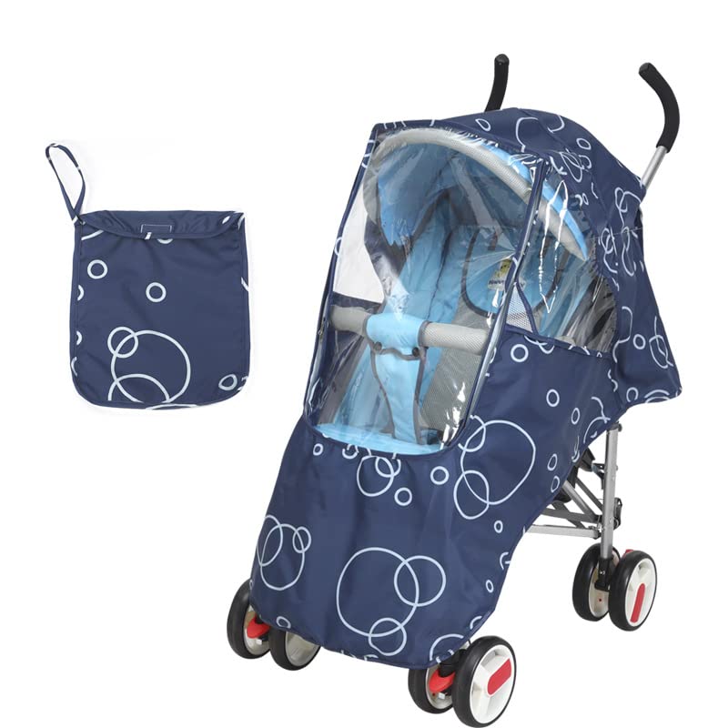 Baby Pushchair Raincover Universal Stroller Weather Shield Windproof Waterproof Pram Rain Cover Baby Travel Weather Shield Harmless Buggy Rain Shield Dustproof Rain Cover Oxford Raincover