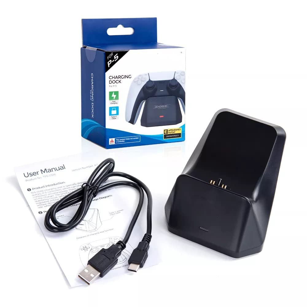 New World Upgraded Controller Charger For Ps5, Charging Station Stand With Led Indicator, High Speed, Single Fast Charging Dock For Ps5 Dualsense Controller, Black, USB (B0BTC8T6DJ) Amazon Price History, Amazon Price Tracker